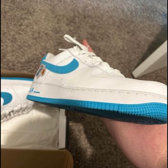 Size 10.5 Nike Air Force space jams in perfect condition - Picture 4 of 4